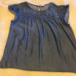 Blue jean blouse
